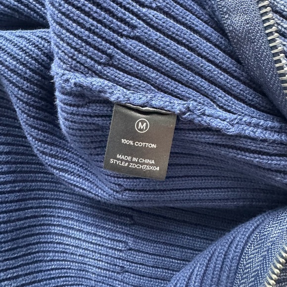 NWOT Fashion Nova Washed Cropped Cardigan - Navy - Picture 5 of 5